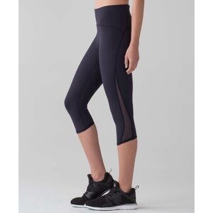 Lululemon Train Times Crop (17") Midnight Navy Size 6